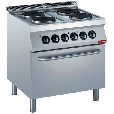 Electric stove 4 plates with electric oven