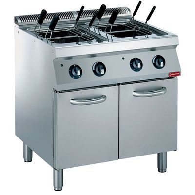 Electric pasta cooker, 2x 24,5 liters, on board, without basket