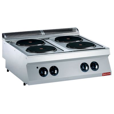 Electric cooker, 4 rounded plates -TOP-