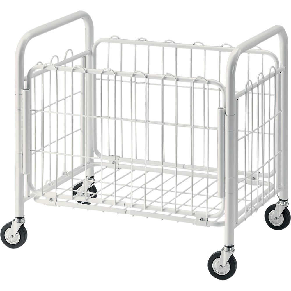 Laundry basket on castors, folding