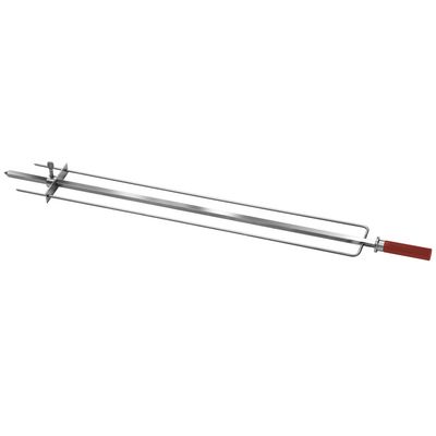 Special "opened" spit for chicken