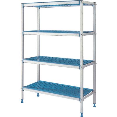 Linear rack in anodised aluminium GN 4 levels "Modular Rack"