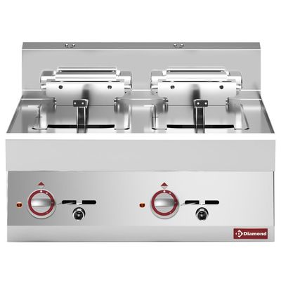 Electric fryer 2 basins 10 litres -top- "Alpha 650"