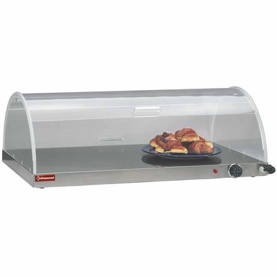 Croissant heater with dome cover