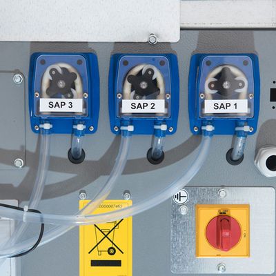 Peristaltic dispenser (3 pumps) for liquid detergent