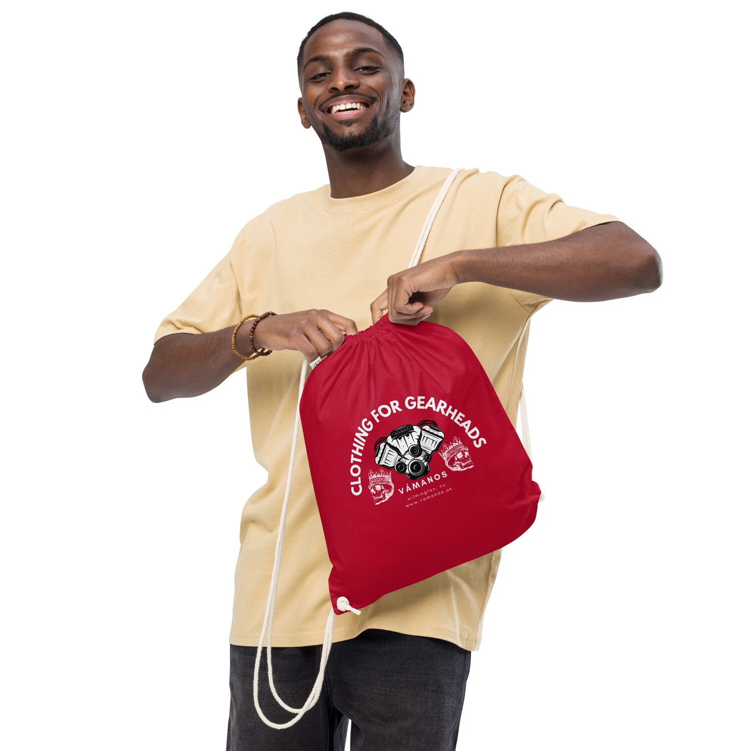 Vamanos - Clothing for Gearheads - Organic cotton drawstring bag