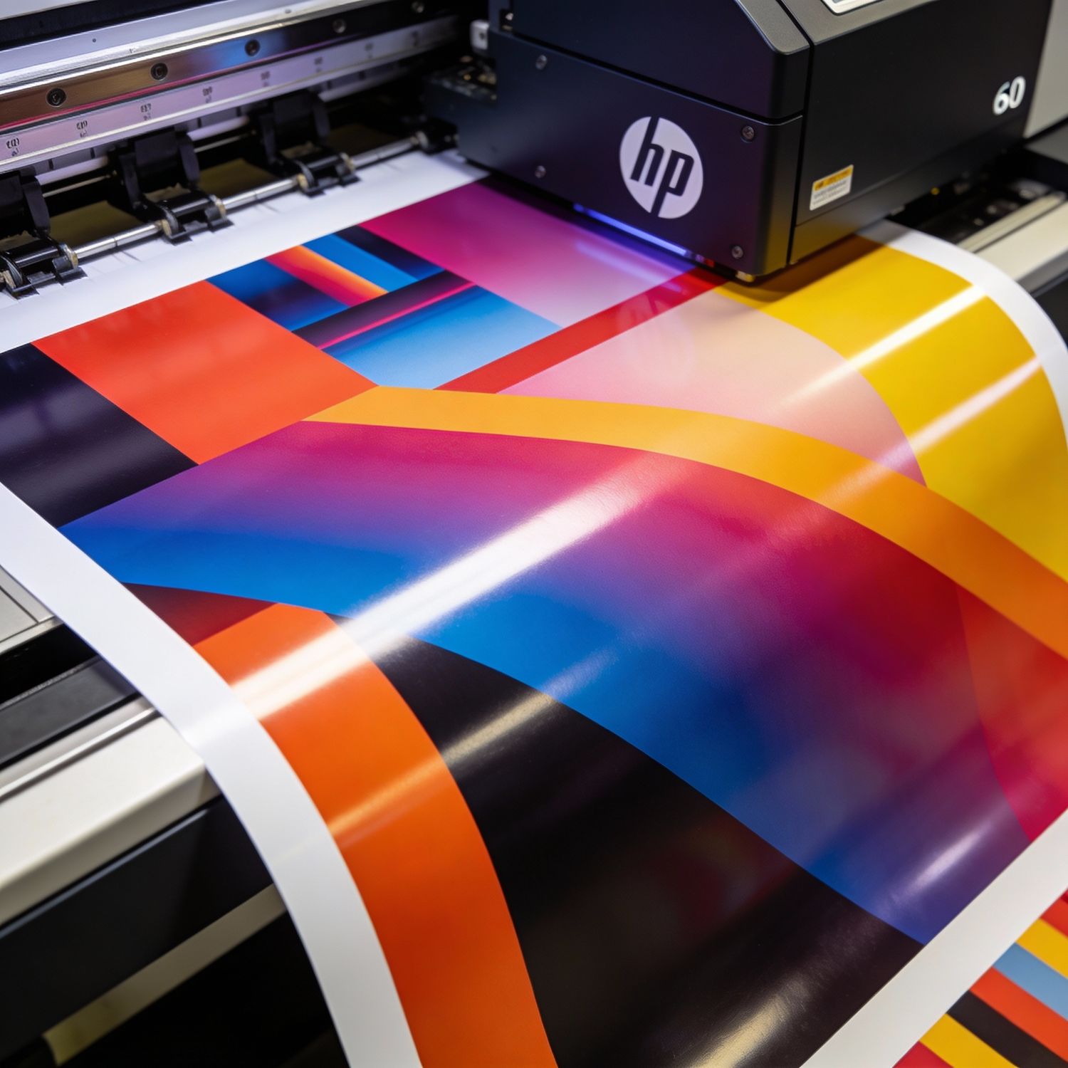 Naklejka reklamowa 100x100cm - folia monomeryczna błysk druk Latex