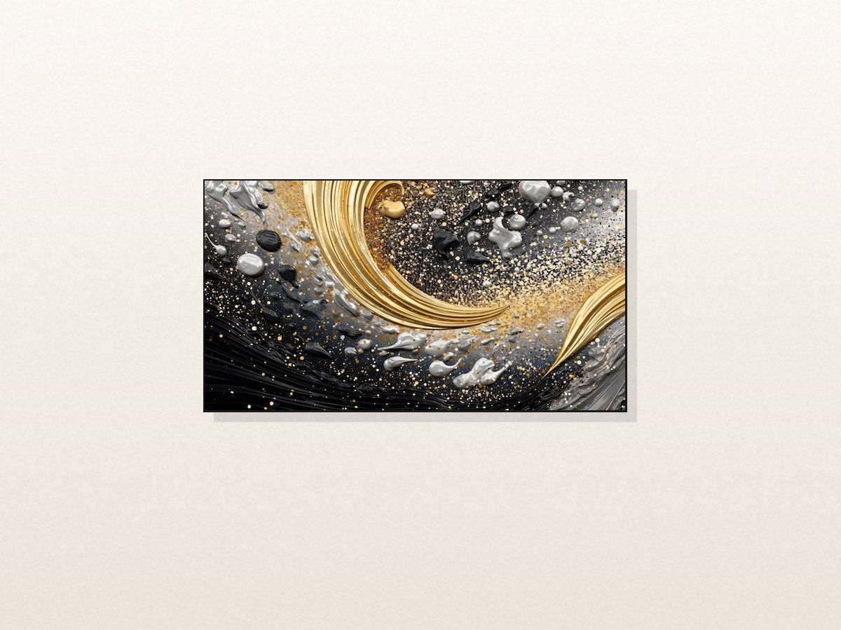 Plakat Abstract Gold - Ekskluzywna Grafika Ścienna Art