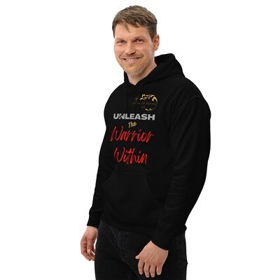Unisex Heavy Blend Hoodie | Gildan 18500 - &#39;UNLEASH The Warrior Within&#39; print.