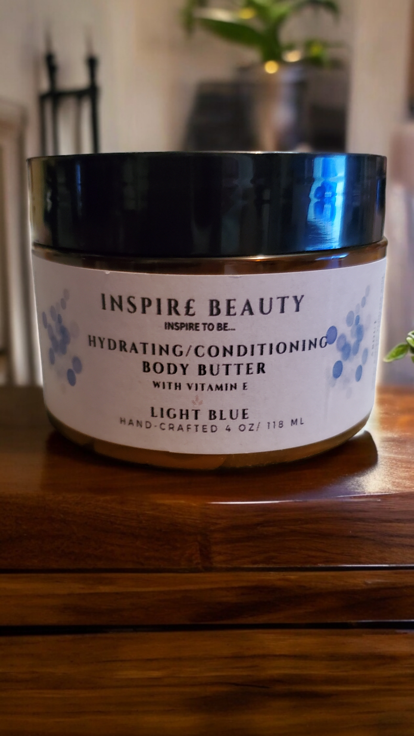 Light Blue Hydrating &amp; Conditioning Body Butter Cream