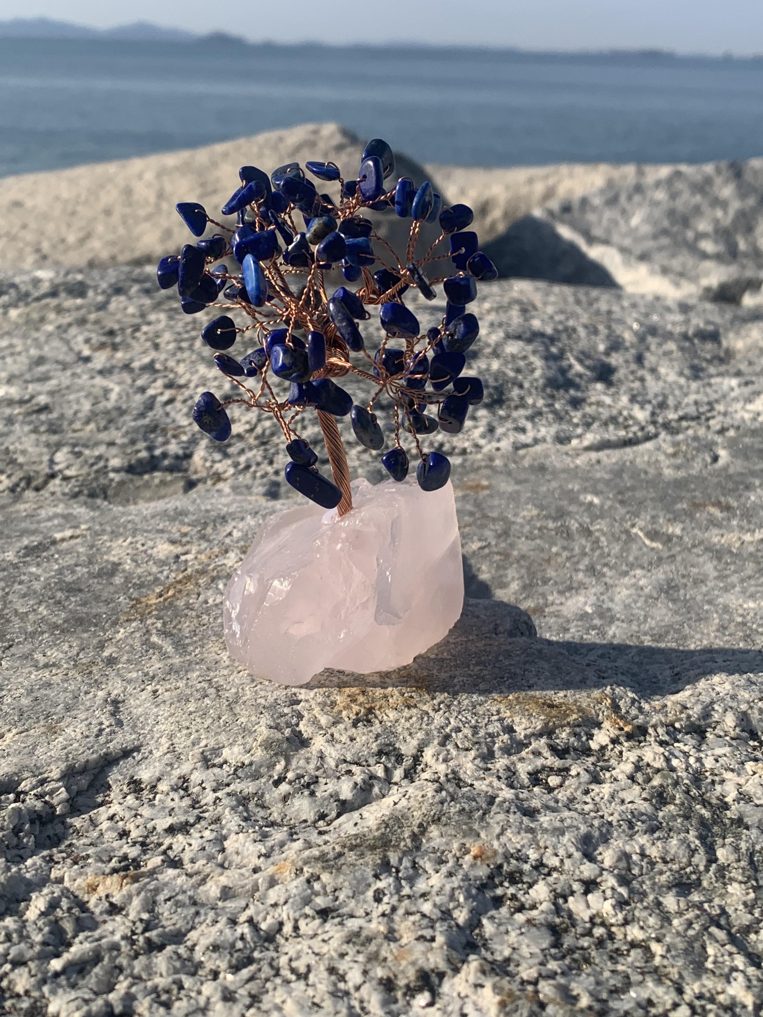 Tree of Life (Rose Quartz based Lapis Lazuli)
