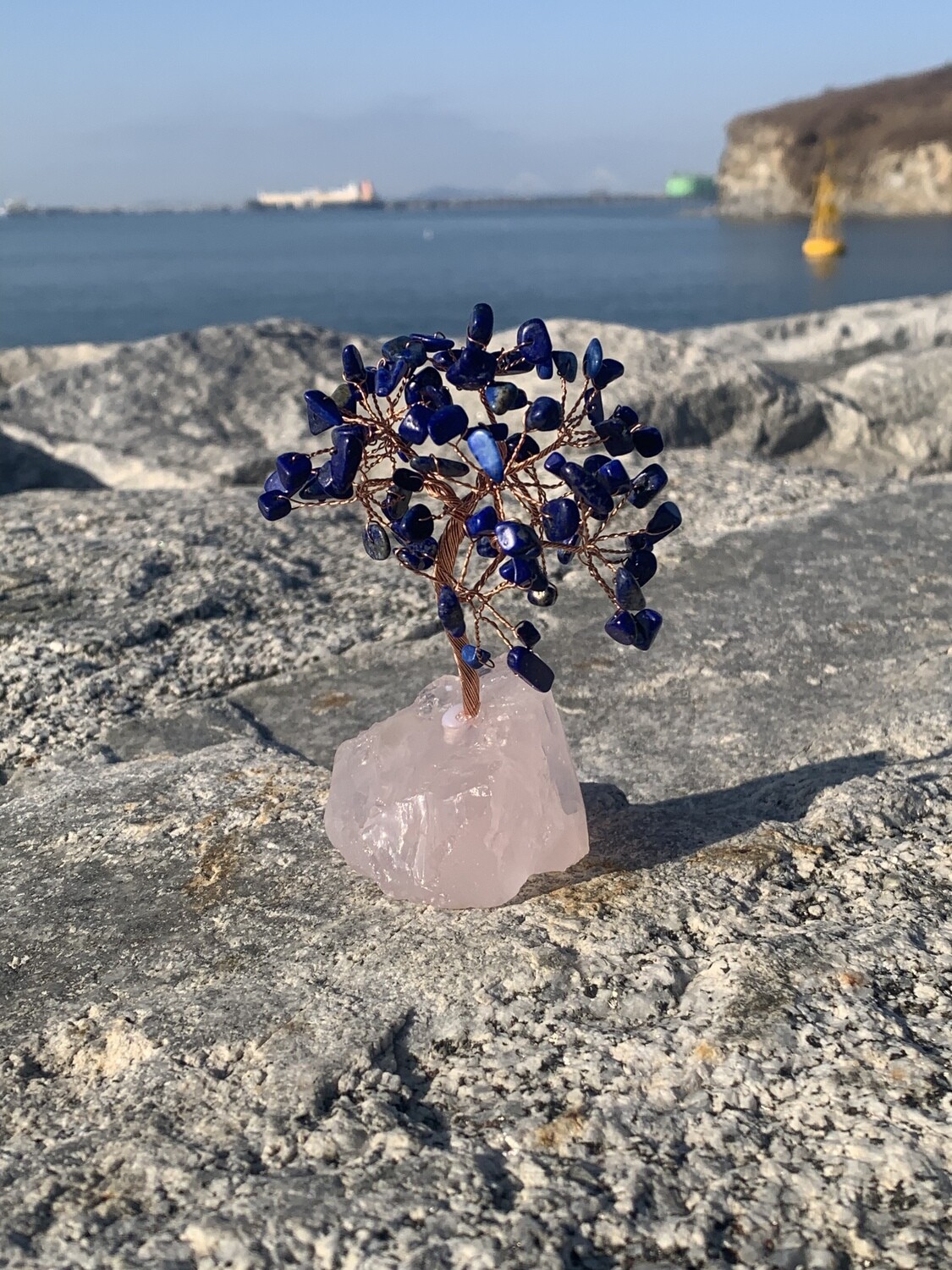 Tree of Life (Rose Quartz based Lapis Lazuli)