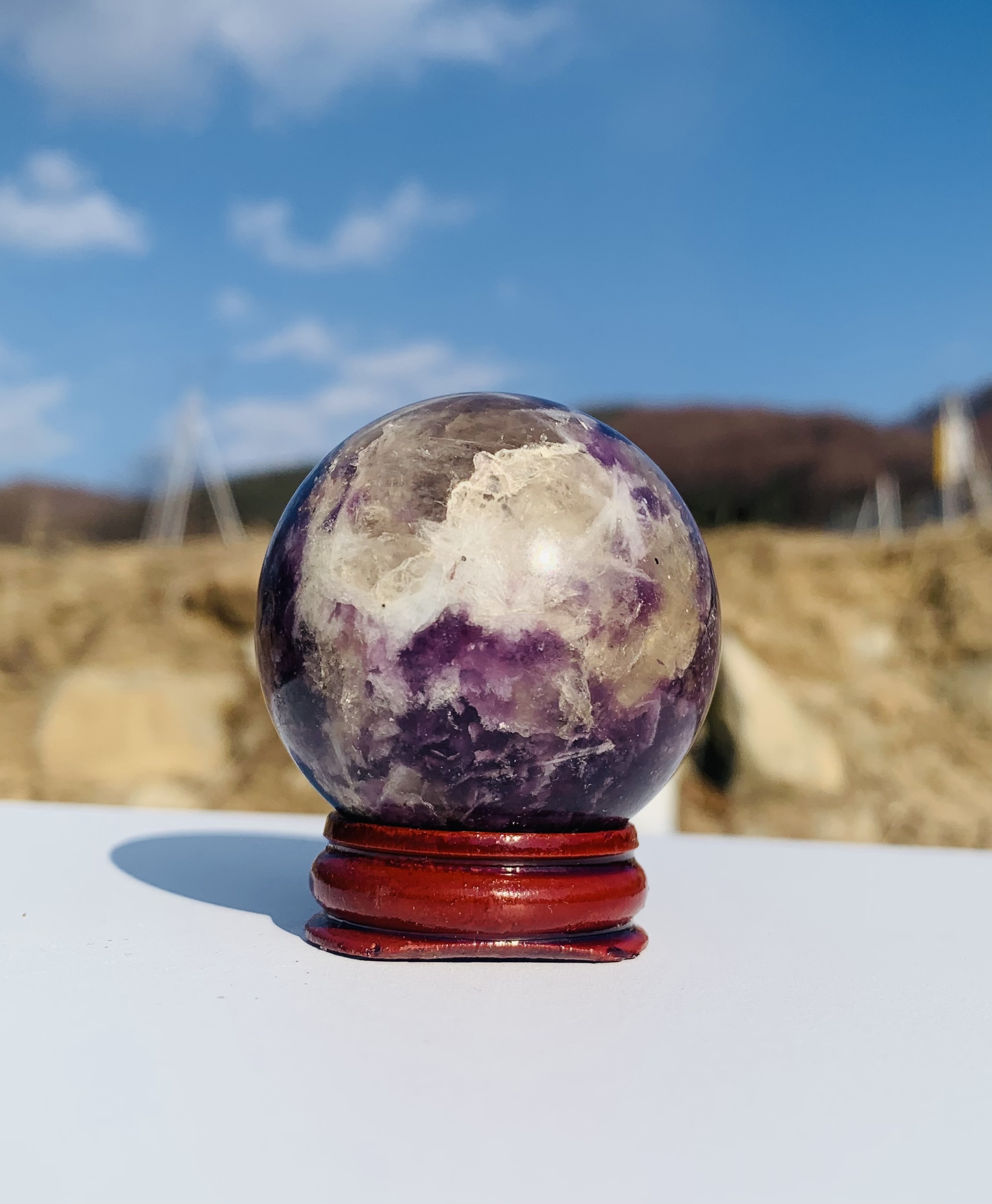 Lepidolite Sphere