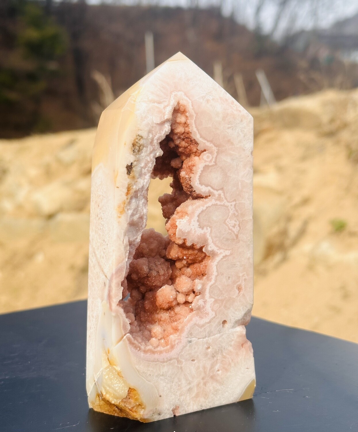 Pink Amethyst Point