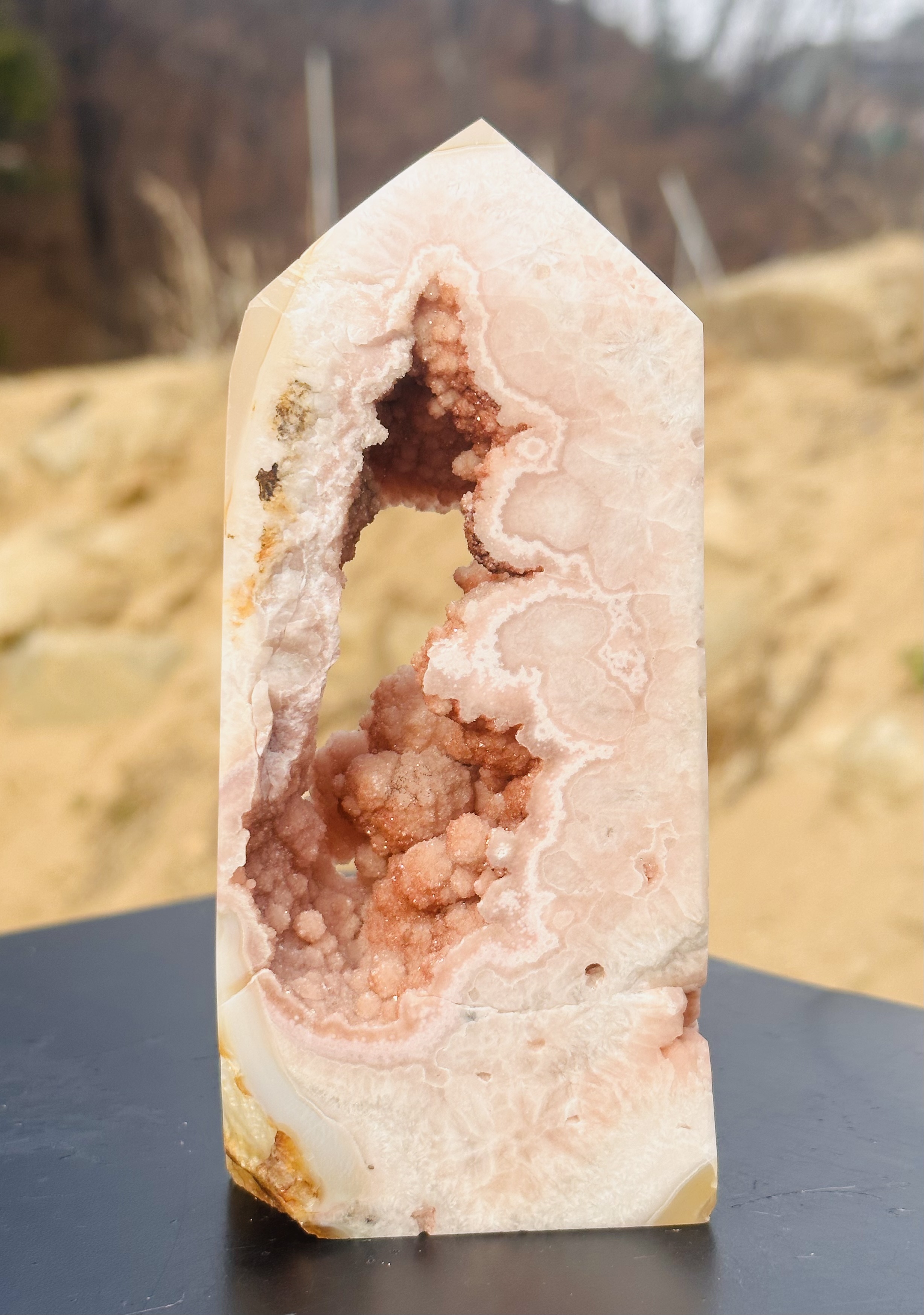 Pink Amethyst Point