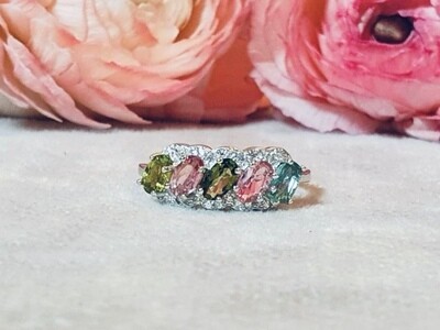Tourmaline 925 Silver Ring