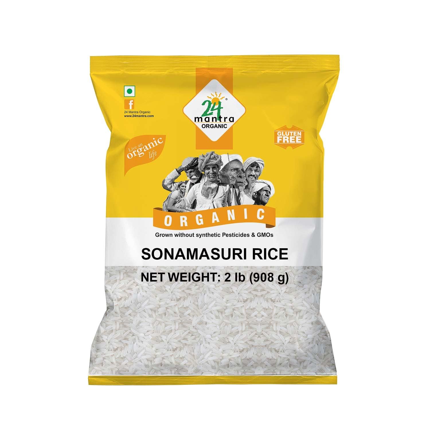 24 Mantra Organic Sona Masuri Rice 2lb