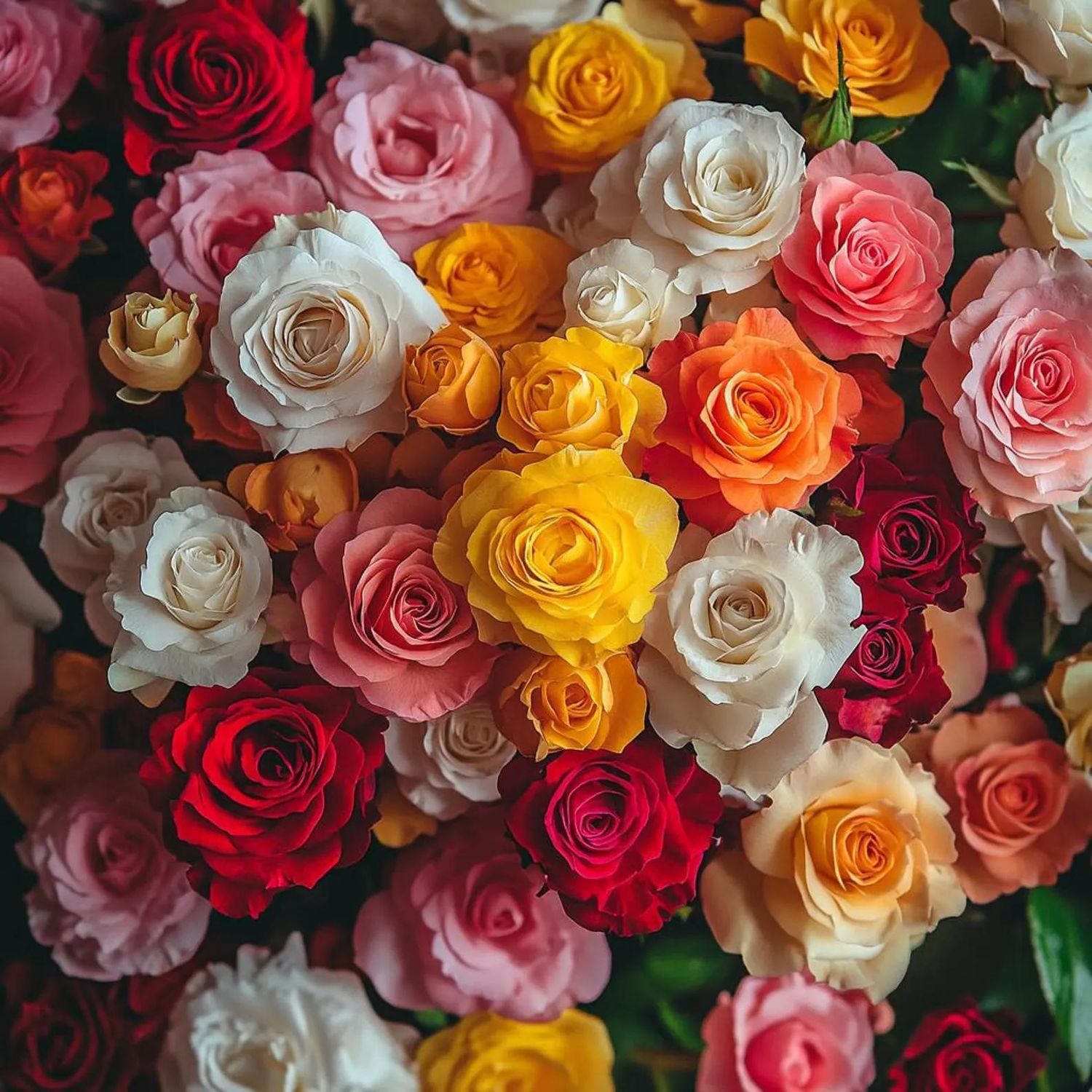 Mixed Button Roses (Loose) 100 gms