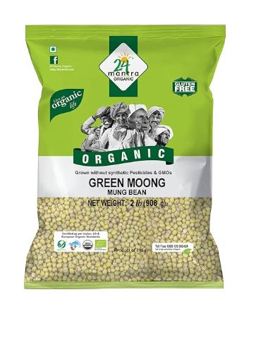 24 Mantra Organic Moong Green Whole 2lb
