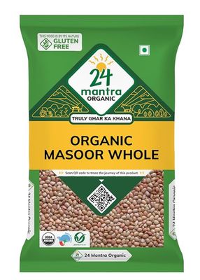 24 Mantra Organic Masoor Whole 2lb
