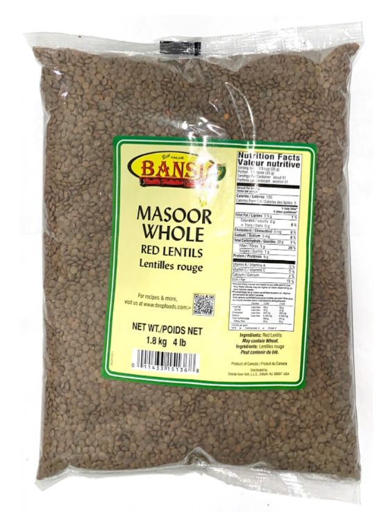 Bansi Masoor Whole 4lb