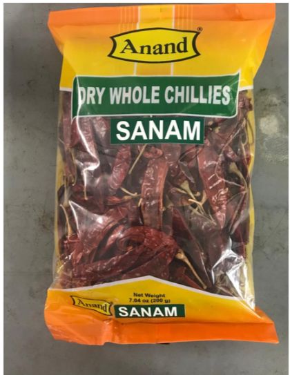Anand Sanam Variety Dry Whole Chillies 200g
