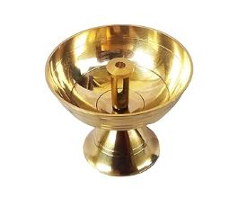 Diya Brass Large 4"