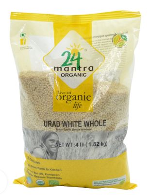 24 Mantra Organic Urad White Whole 4lb