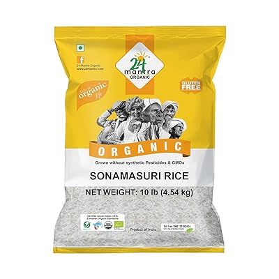 24 Mantra Organic Sona Masoori Rice 10lb