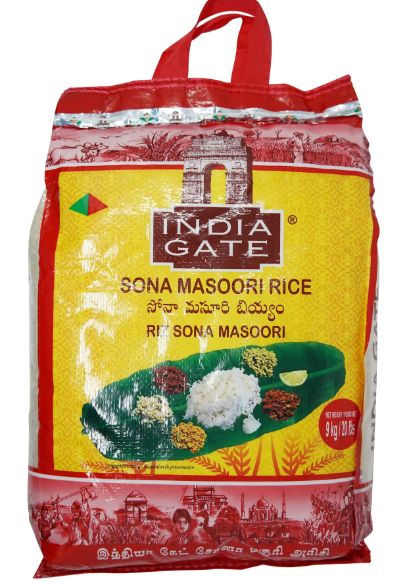 India Gate Sona Masoori Rice 20lb