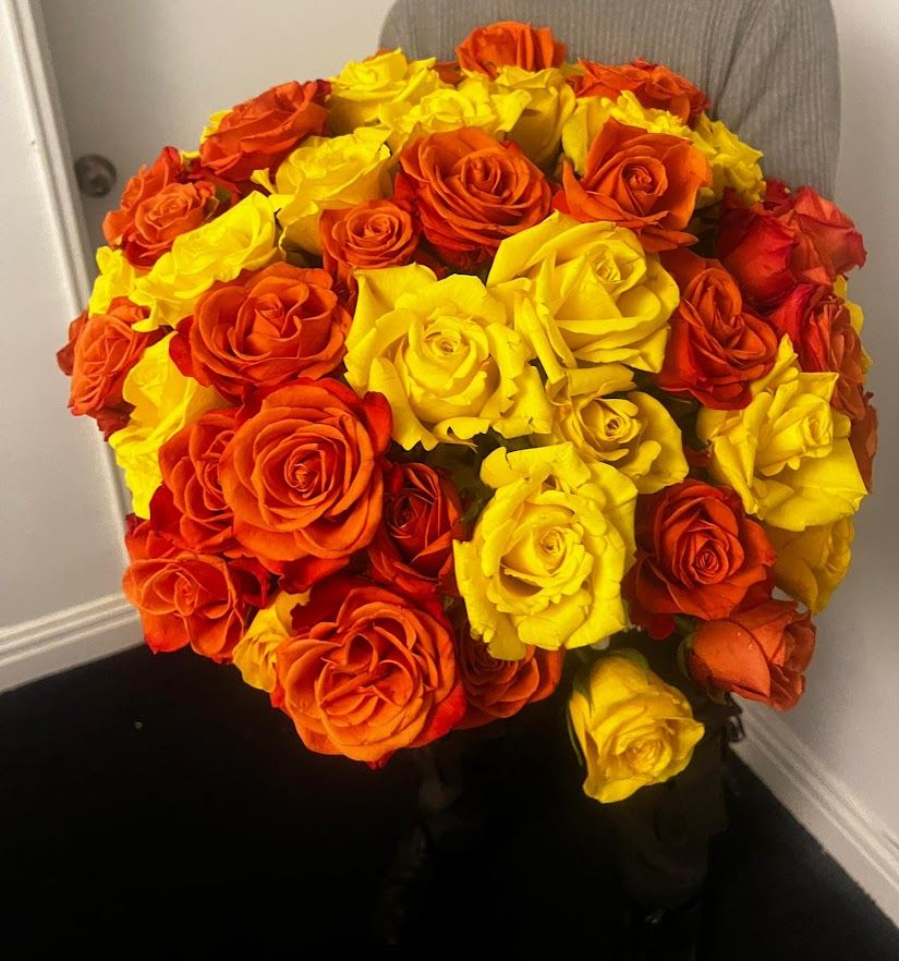 Mixed Button Roses (Loose)