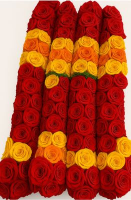 Button Rose Garland Dindu Mala