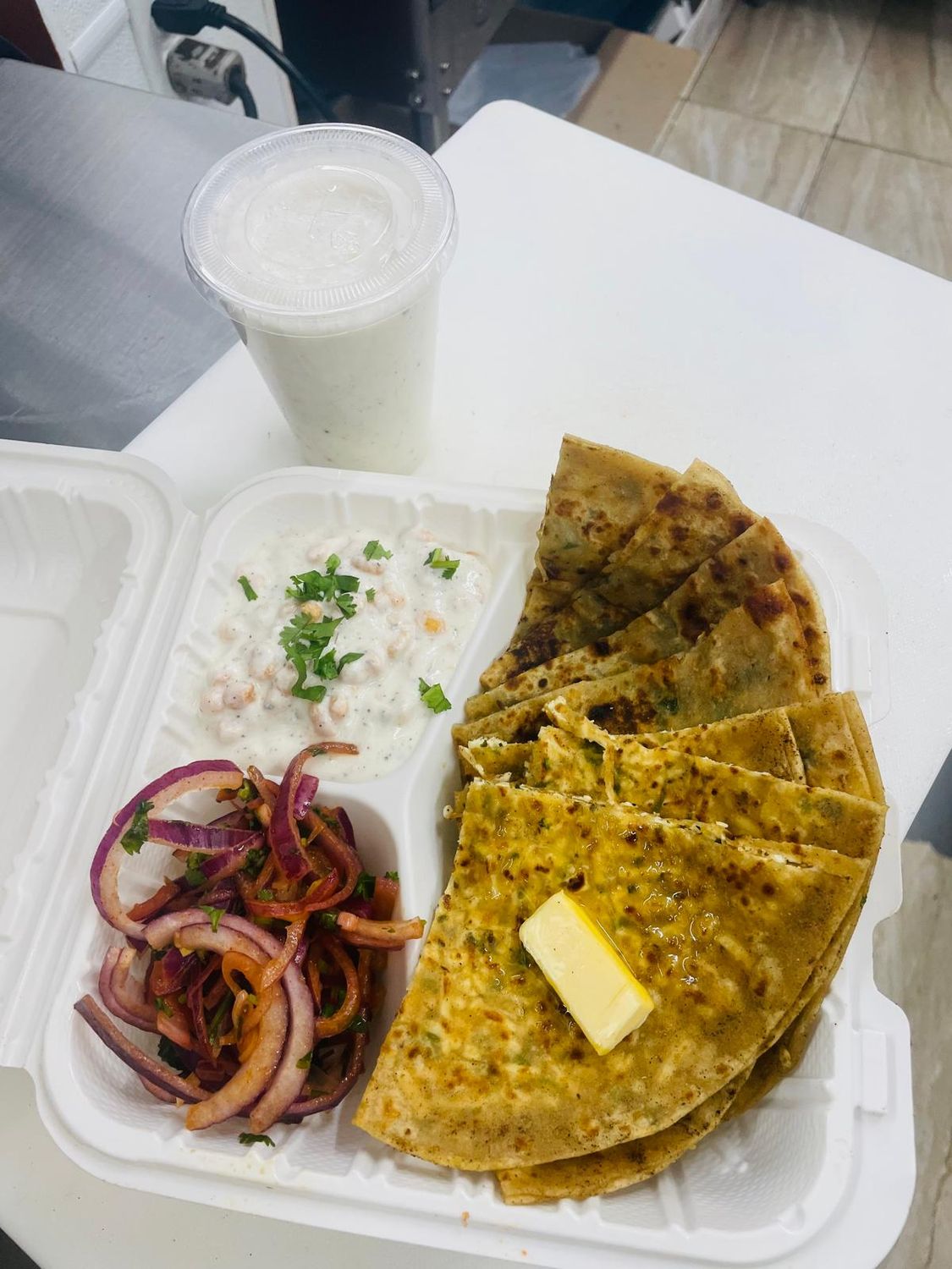 2 Parathas &amp; Chaas
