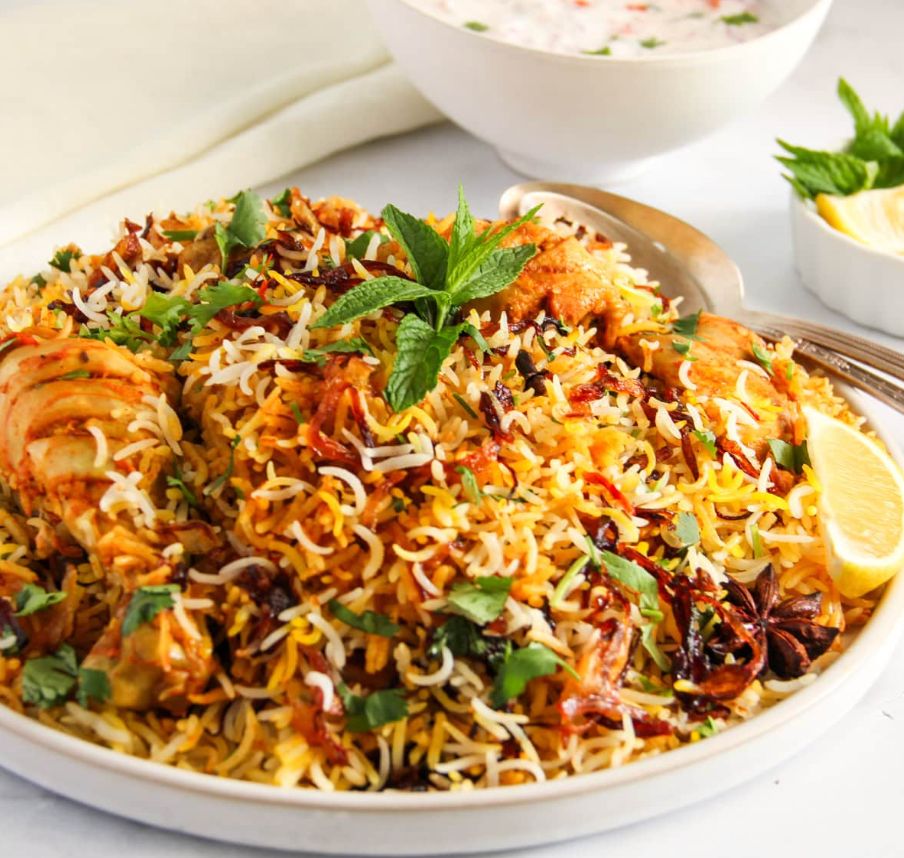 Hyderabadi Chicken Dum Biryani