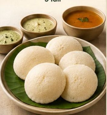 Idli Plate (5 Idli)