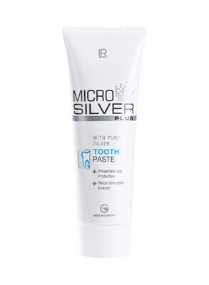 LR MICROSILVER PLUS - Οδοντόκρεμα με το MicroSilver BG™, με αντιβακτηριακές και αντιιικές ιδιότητες - Για την ουλίτιδα, την τερηδόνα και την οδοντική πλάκα LR MICROSILVER PLUS - Οδοντόκρεμα με το MicroSilver BG™, με αντιβακτηριακές και αντιιικές ιδιότητες - Για την ουλίτιδα, την τερηδόνα και την οδοντική πλάκα