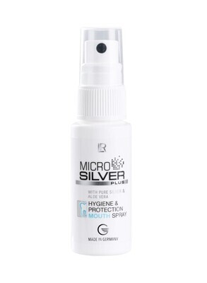 LR MICROSILVER PLUS Σπρέι Στόματος με το αντιβακτηριακό και αντιικό συστατικό MicroSilver BGTM - Για καταπολέμηση του 99,99% των μικροβίων, την πλάκα, την τερηδόνα και την κακοσμία LR MICROSILVER PLUS Σπρέι Στόματος με το αντιβακτηριακό και αντιικό συστατικό MicroSilver BGTM - Για καταπολέμηση του 99,99% των μικροβίων, την πλάκα, την τερηδόνα και την κακοσμία