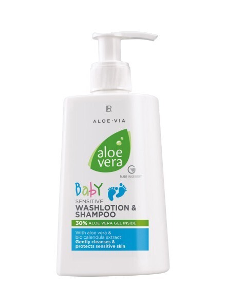 Baby Sensitive Αφρόλουτρο &amp; Σαμπουάν με 30% gel Aloe Vera, καλέντουλα και λάδι σόγιας - Για το Μωρό