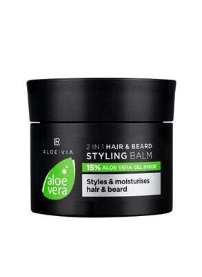 Styling Balm Τζελ μαλλιών 2 σε 1 με 15% gel Aloe Vera και λυκίσκο -  Για άψογο στιλ στα μαλλιά &amp; τα γένια