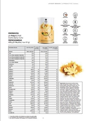LR FIGUACTIVE Spicy Curry - Σούπα με γεύση Κάρι