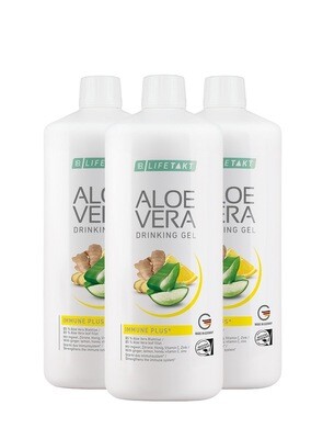 Aloe Vera Drinking Gel Imm Plus 3000ml Σετ 3 τεμ - Χυμός Αλόη Πόσιμη - Ανοσοποιητικό