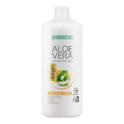 Aloe Vera Drinking Gel Traditional Honey 1000ml Χυμός Αλόη Πόσιμη με μέλι - Ευεξία - Τόνωση