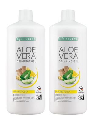 Aloe Vera Drinking Gel Imm Plus 2000ml Σετ 2 τεμ + ΔΩΡΟ Aloe Vera Fermented Κρέμα-Gel Άμεσης Δράσης