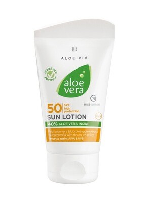 Αντηλιακό Λοσιόν SPF 50 με 40% Aloe Vera UVA &amp; UVB υφή Dry-Touch
