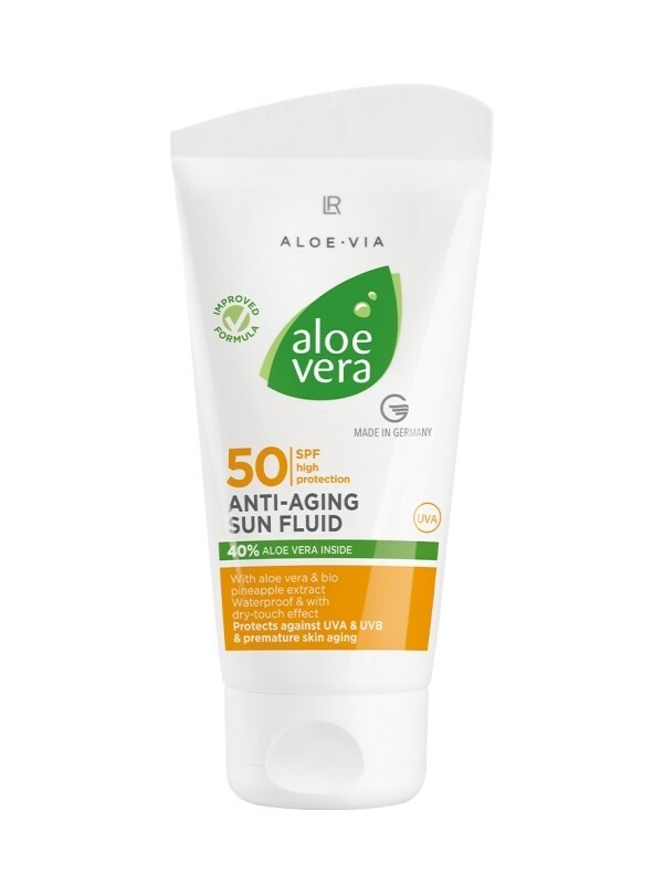 Αντηλιακό Αντιγηραντικό Γαλάκτωμα SPF 50 με 40% Aloe Vera UVA &amp; UVB υφή Dry-Touch