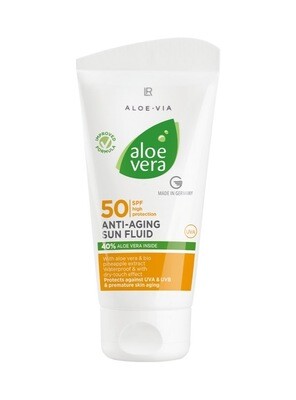 Αντηλιακό Αντιγηραντικό Γαλάκτωμα SPF 50 με 40% Aloe Vera UVA &amp; UVB υφή Dry-Touch