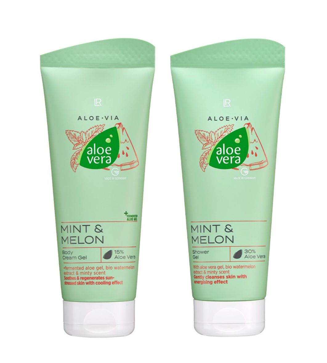 Aloe Vera Mint &amp; Melon Σετ Περιποίησης Σώματος