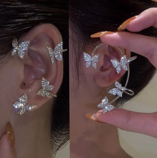 butterfly clip earring