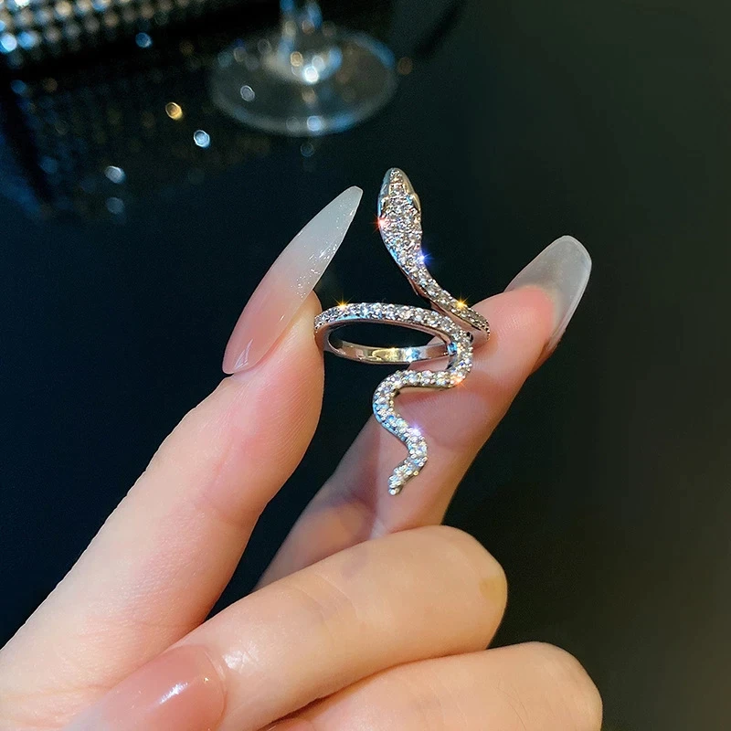 Rhinestones Open Snake