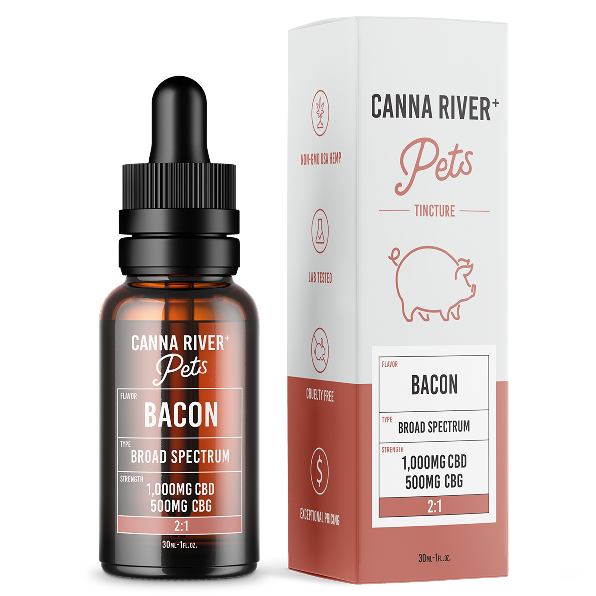 Canna River CBD CBG Pet Tincture 1000/500mg